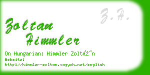 zoltan himmler business card